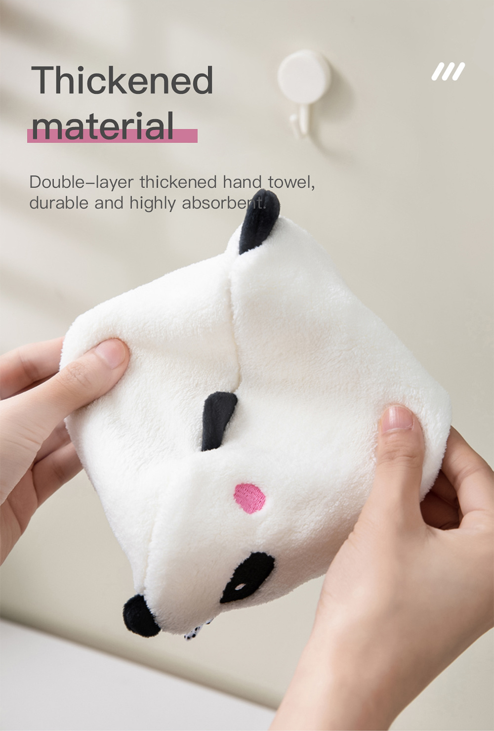 Panda Koala Hand Towel-2